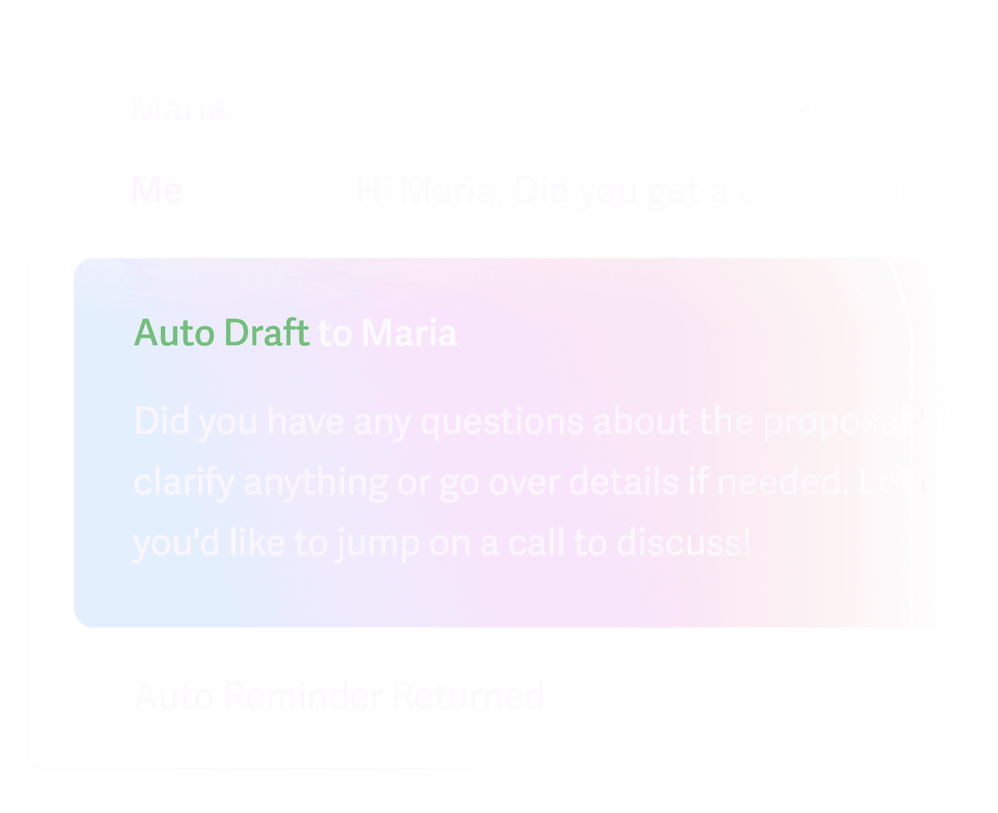A snapshot of Superhuman AI – a suite of AI features that can help you write an email from just a bullet point.